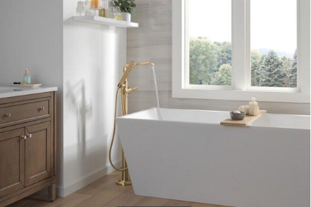 Delta Faucet Lumicoat Champagne Bronze Single Handle Zinc Lever Handle 