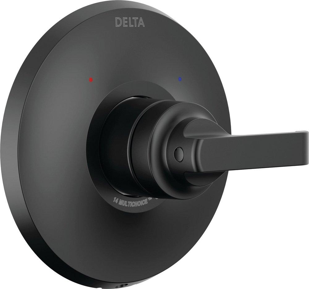 Delta Faucet Matte Black Single Handle Bathtub & Shower Faucet (Trim Only) 