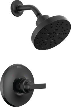 Single Handle Multi Function Shower Faucet in Matte Black (Trim Only)