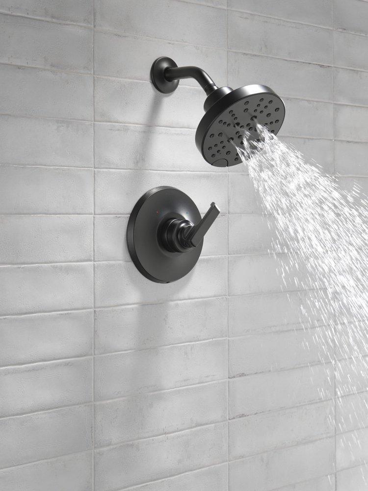 Single Handle Multi Function Shower Faucet in Matte Black (Trim Only) 