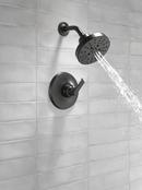 Single Handle Multi Function Shower Faucet in Matte Black (Trim Only) 