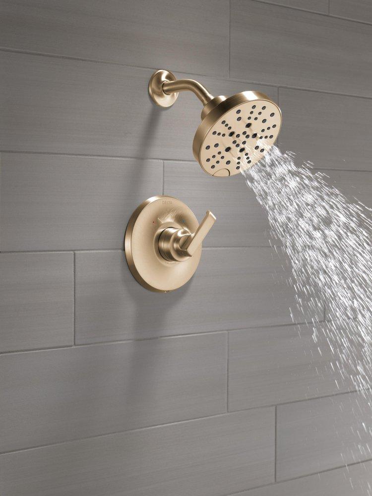 Delta Faucet Lumicoat Champagne Bronze Single Handle Multi Function Shower Faucet (Trim Only) 