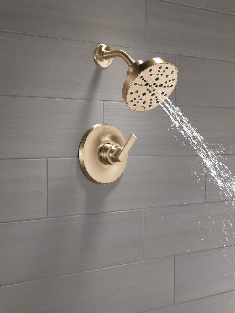 Delta Faucet Lumicoat Champagne Bronze Single Handle Multi Function Shower Faucet (Trim Only) 