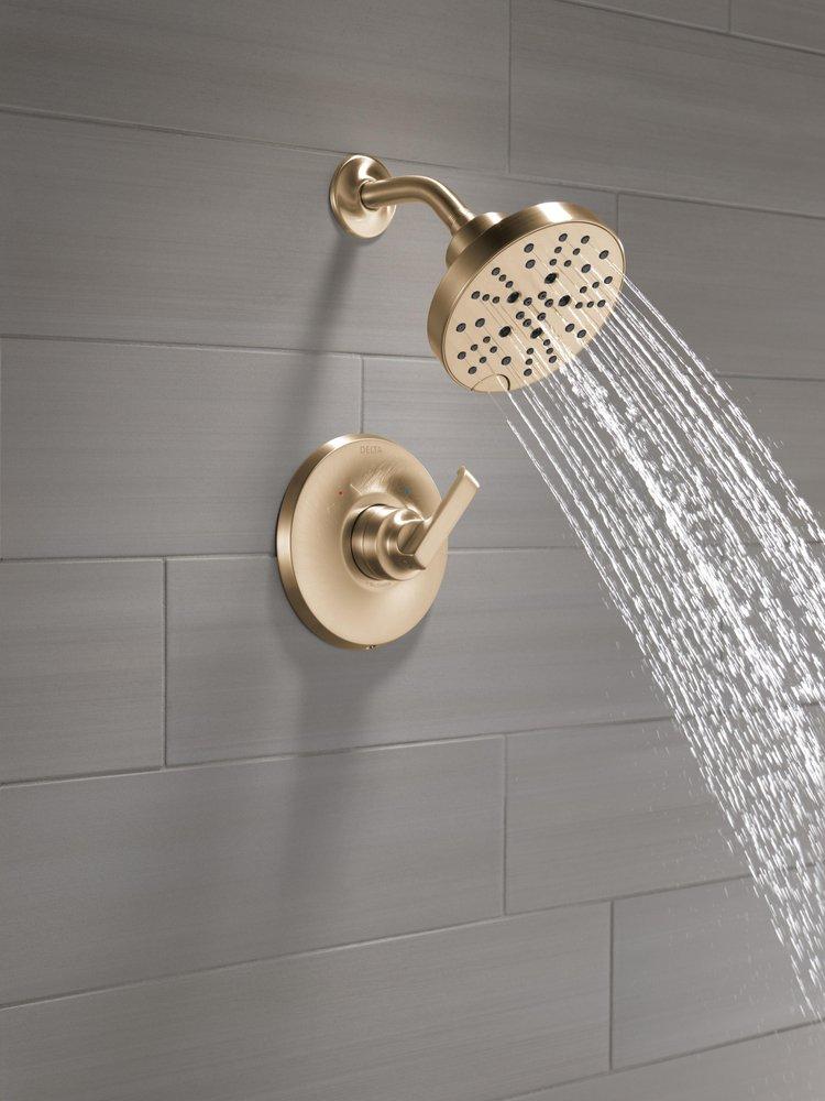 Delta Faucet Lumicoat Champagne Bronze Single Handle Multi Function Shower Faucet (Trim Only) 
