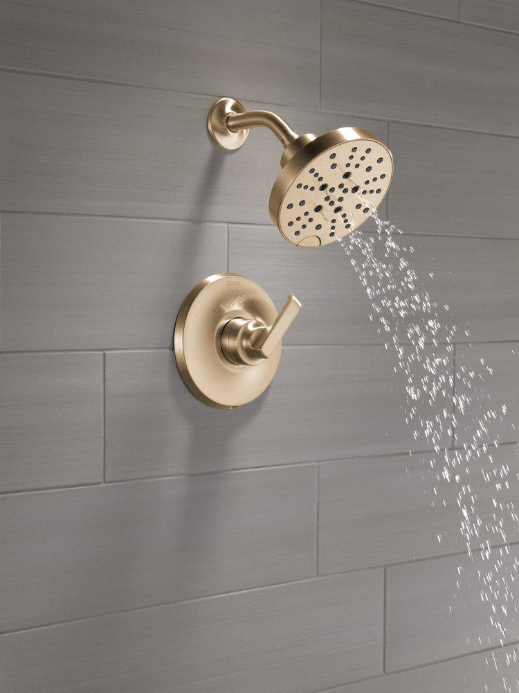 Delta Faucet Lumicoat Champagne Bronze Single Handle Multi Function Shower Faucet (Trim Only) 