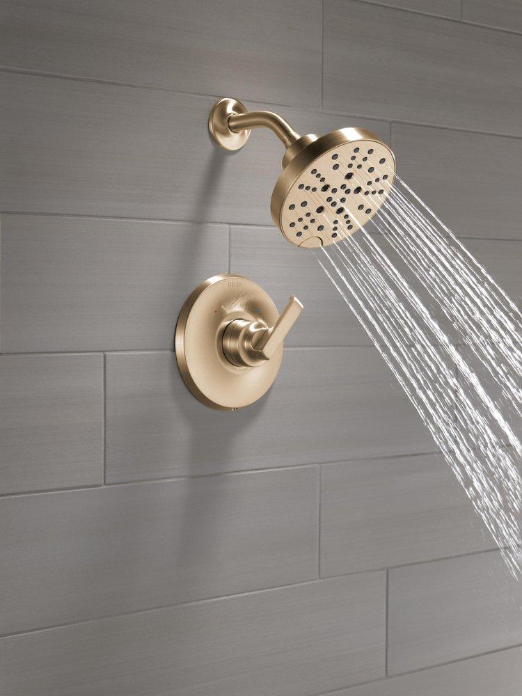 Delta Faucet Lumicoat Champagne Bronze Single Handle Multi Function Shower Faucet (Trim Only) 
