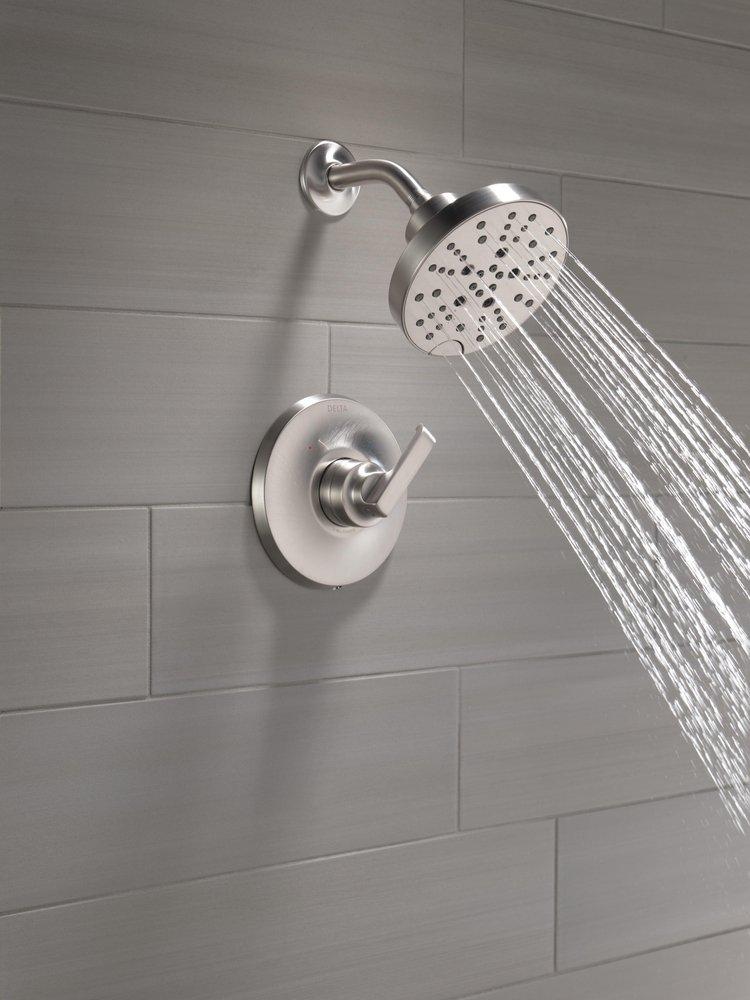 Delta Faucet Lumicoat Stainless Single Handle Multi Function Shower Faucet (Trim Only) 