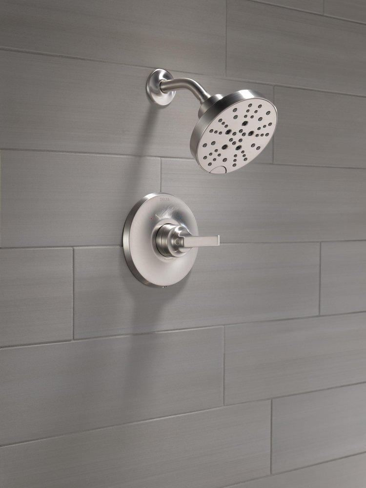 Delta Faucet Lumicoat Stainless Single Handle Multi Function Shower Faucet (Trim Only) 