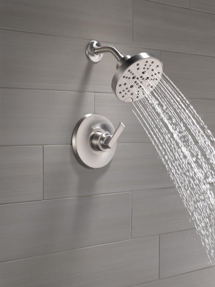 Delta Faucet Lumicoat Stainless Single Handle Multi Function Shower Faucet (Trim Only) 