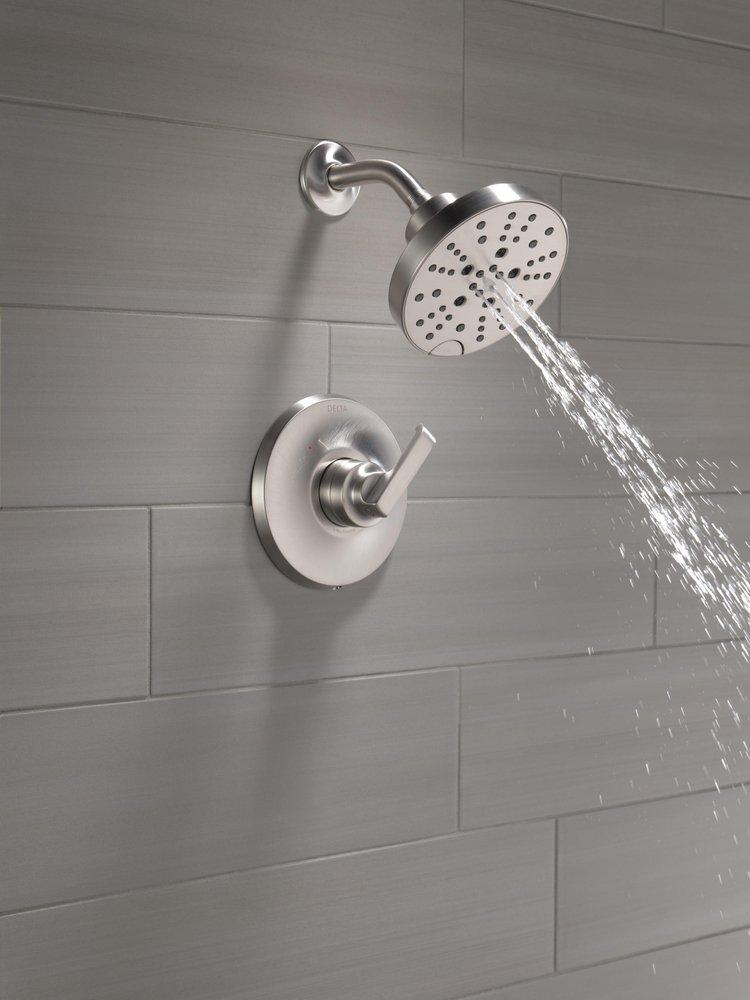 Delta Faucet Lumicoat Stainless Single Handle Multi Function Shower Faucet (Trim Only) 