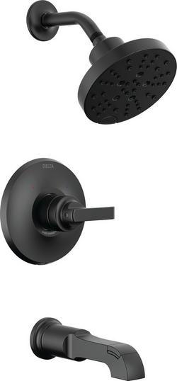 Single Handle Multi Function Bathtub & Shower Faucet in Matte Black (Trim Only)