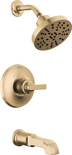 Single Handle Multi Function Bathtub & Shower Faucet in Lumicoat® Champagne Bronze (Trim Only)