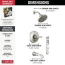 Delta Faucet Lumicoat Stainless Single Handle Multi Function Bathtub & Shower Faucet (Trim Only) 