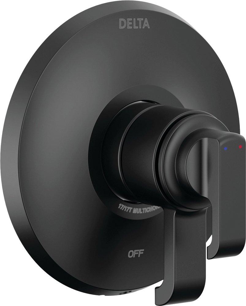 Delta Faucet Matte Black Two Handle Bathtub & Shower Faucet (Trim Only) 