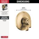 Delta Faucet Lumicoat Champagne Bronze Two Handle Bathtub & Shower Faucet (Trim Only) 