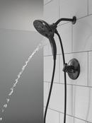 Two Handle Multi Function Shower Faucet in Matte Black (Trim Only) 