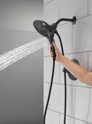 Two Handle Multi Function Shower Faucet in Matte Black (Trim Only) 