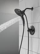 Two Handle Multi Function Shower Faucet in Matte Black (Trim Only) 