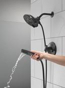 Two Handle Multi Function Shower Faucet in Matte Black (Trim Only) 