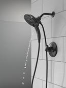 Two Handle Multi Function Shower Faucet in Matte Black (Trim Only) 