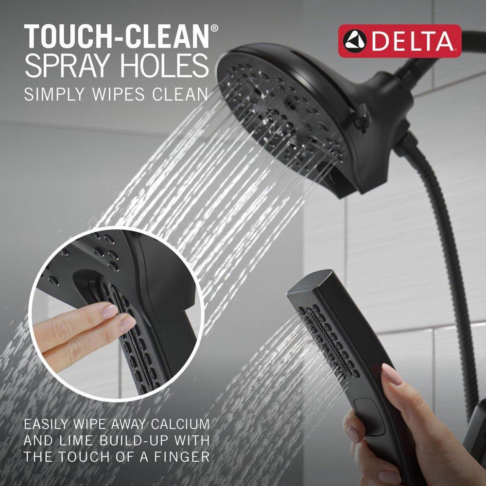 Two Handle Multi Function Shower Faucet in Matte Black (Trim Only) 