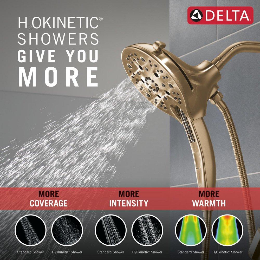 Delta Faucet Lumicoat Champagne Bronze Two Handle Multi Function Shower Faucet (Trim Only) 