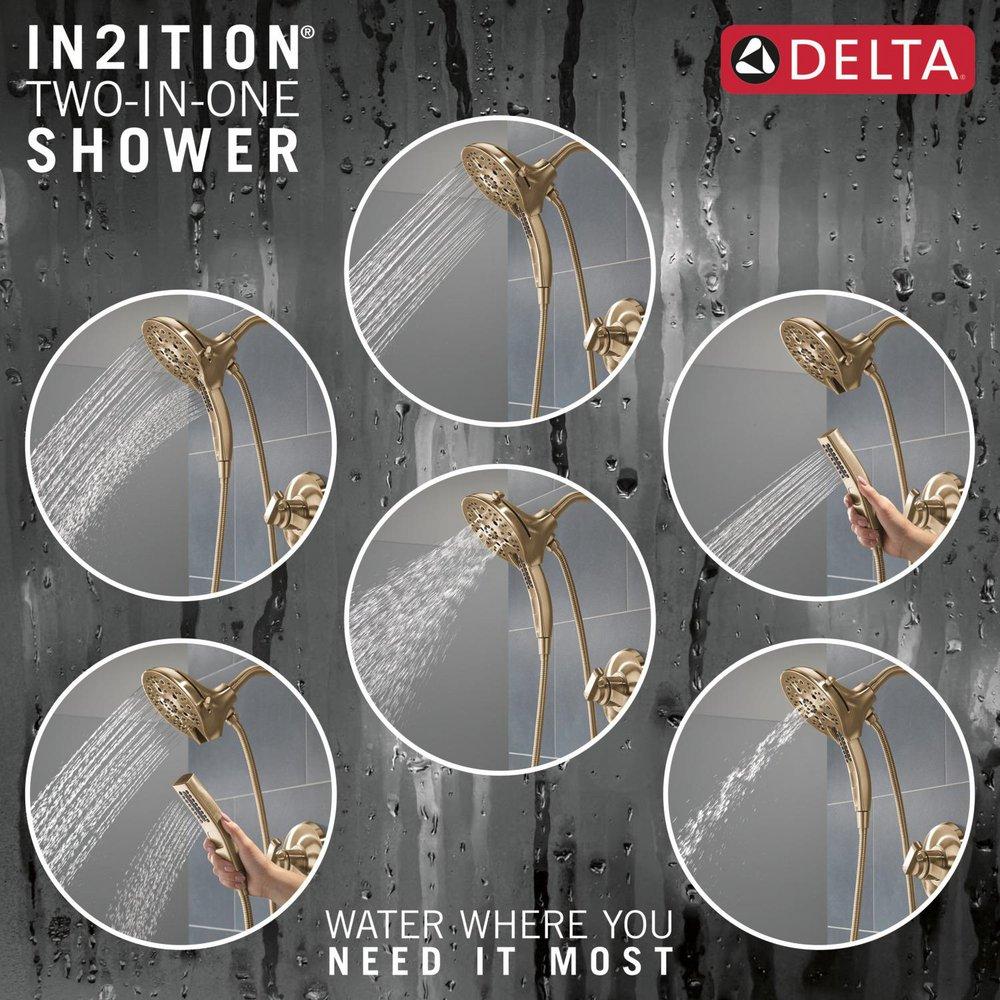 Delta Faucet Lumicoat Champagne Bronze Two Handle Multi Function Shower Faucet (Trim Only) 