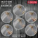 Delta Faucet Lumicoat Champagne Bronze Two Handle Multi Function Shower Faucet (Trim Only) 