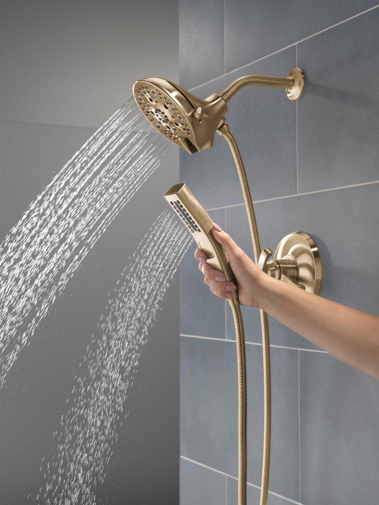 Delta Faucet Lumicoat Champagne Bronze Two Handle Multi Function Shower Faucet (Trim Only) 