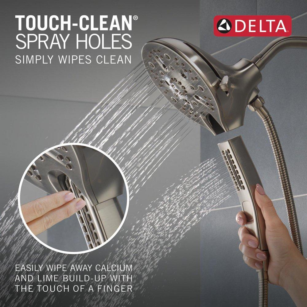 Delta Faucet Lumicoat Stainless Two Handle Multi Function Shower Faucet (Trim Only) 