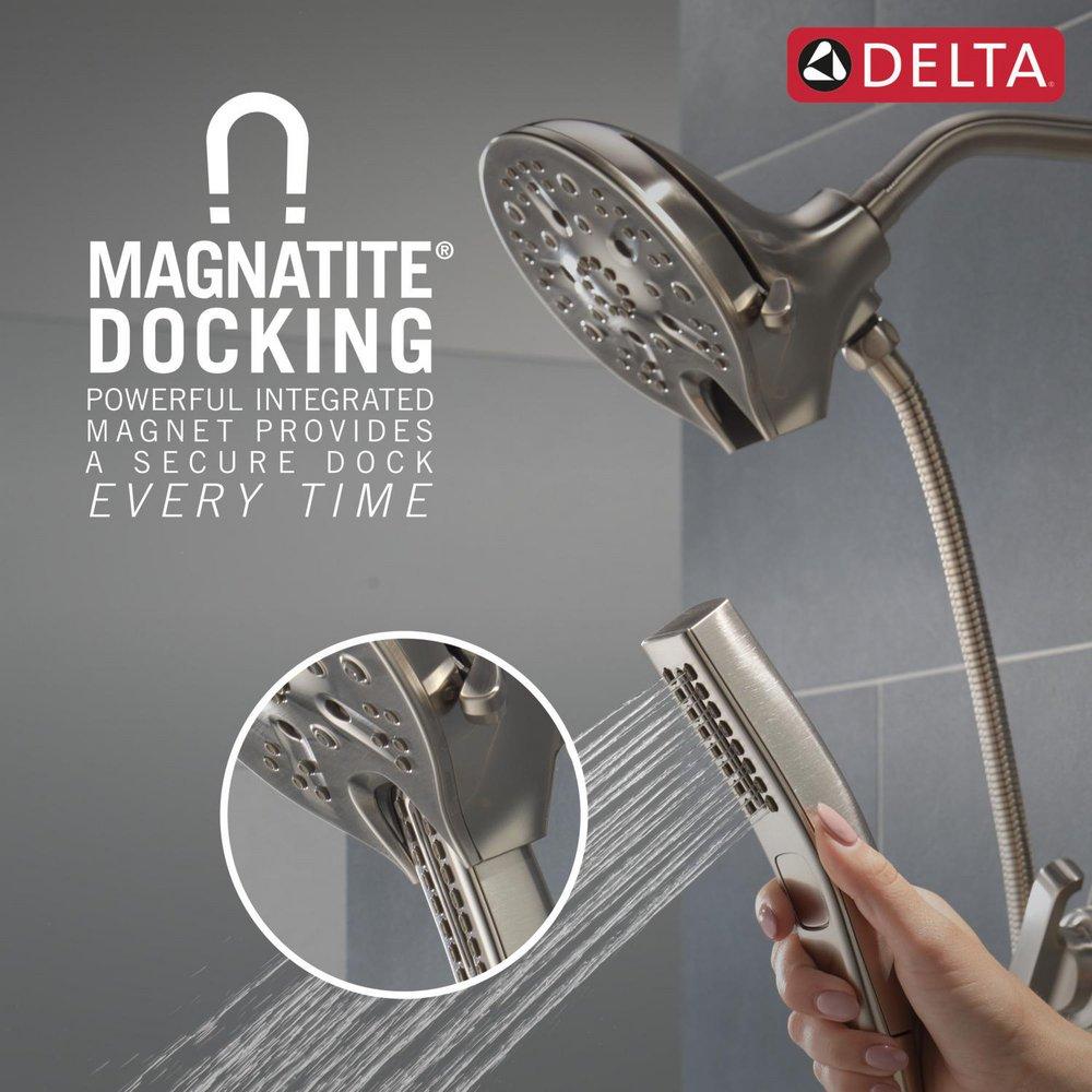 Delta Faucet Lumicoat Stainless Two Handle Multi Function Shower Faucet (Trim Only) 