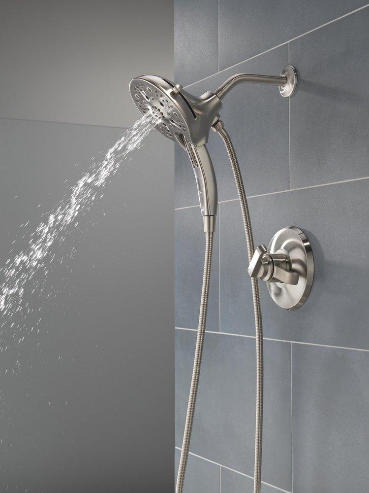 Delta Faucet Lumicoat Stainless Two Handle Multi Function Shower Faucet (Trim Only) 