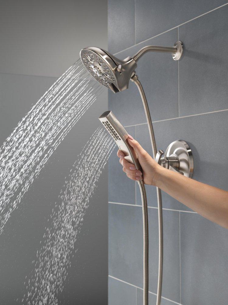 Delta Faucet Lumicoat Stainless Two Handle Multi Function Shower Faucet (Trim Only) 