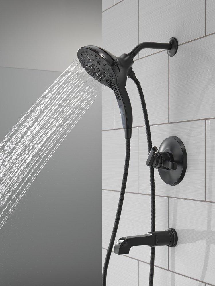 Delta Faucet Matte Black Two Handle Multi Function Bathtub & Shower Faucet (Trim Only) 