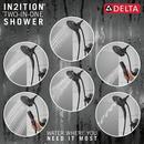 Delta Faucet Matte Black Two Handle Multi Function Bathtub & Shower Faucet (Trim Only) 