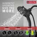 Delta Faucet Matte Black Two Handle Multi Function Bathtub & Shower Faucet (Trim Only) 