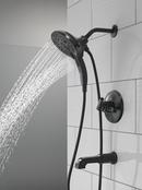 Delta Faucet Matte Black Two Handle Multi Function Bathtub & Shower Faucet (Trim Only) 