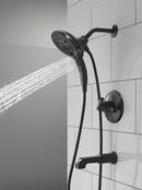 Delta Faucet Matte Black Two Handle Multi Function Bathtub & Shower Faucet (Trim Only) 