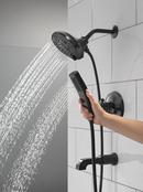 Delta Faucet Matte Black Two Handle Multi Function Bathtub & Shower Faucet (Trim Only) 