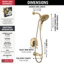 Delta Faucet Lumicoat Champagne Bronze Two Handle Multi Function Bathtub & Shower Faucet (Trim Only) 