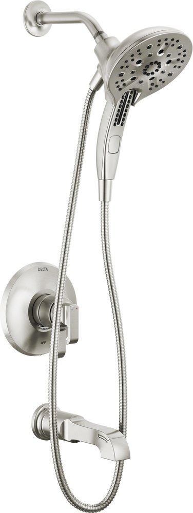 Delta Faucet Lumicoat Stainless Two Handle Multi Function Bathtub & Shower Faucet (Trim Only) 