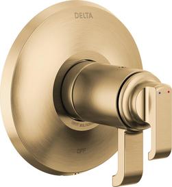 Two Handle Thermostatic Valve Trim in Lumicoat® Champagne Bronze