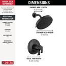DELTA TETRA 17T SERIES SHOWER TRIM 