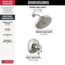 DELTA TETRA 17T SERIES SHOWER TRIM 
