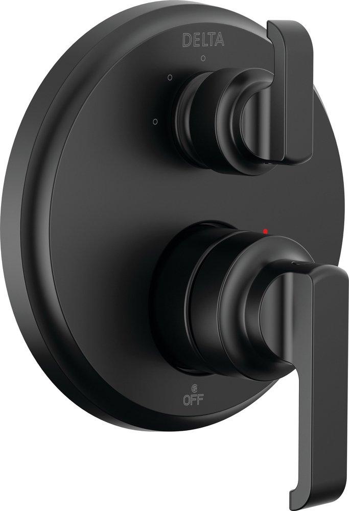 Delta Faucet Matte Black Two Handle Bathtub & Shower Faucet (Trim Only) 