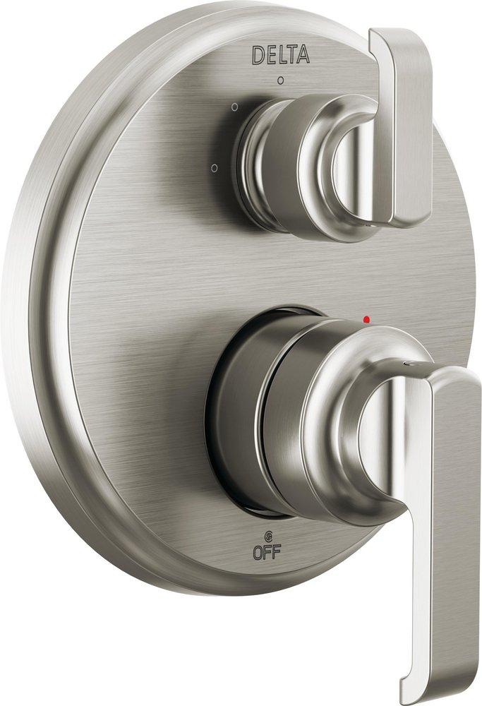 Delta Faucet Lumicoat Stainless Two Handle Bathtub & Shower Faucet (Trim Only) 