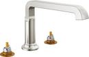 Two Handle Roman Tub Faucet in Lumicoat® Stainless (Trim Only) (Handles Sold Separately)
