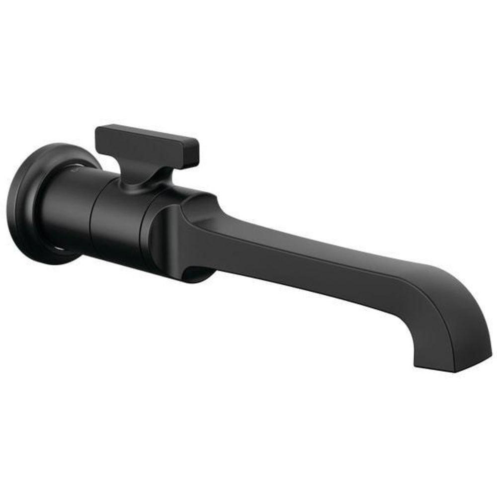 Delta Faucet Matte Black Single Handle Wall Mount Bathroom Sink Faucet 