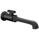 Delta Faucet Matte Black Single Handle Wall Mount Bathroom Sink Faucet 