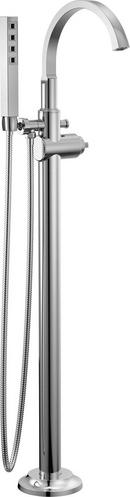 Floor Mount Filler with Handshower in Lumicoat® Chrome (Handle Sold Separately) (Trim Only)